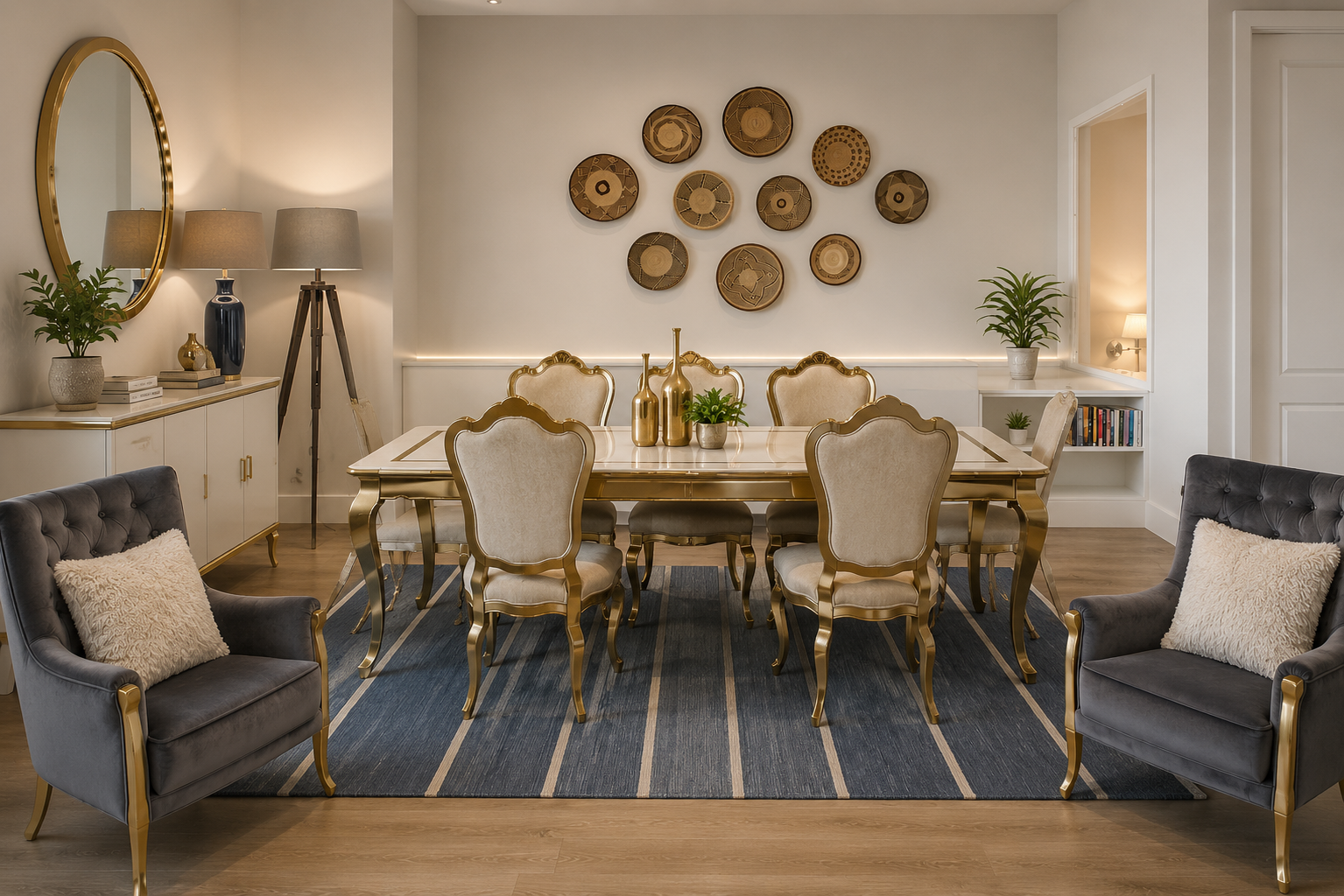 Dining room interior design after